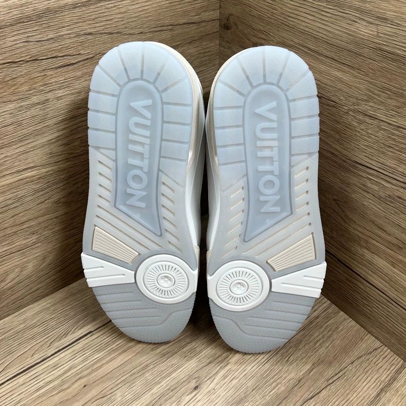 Louis Vuitton LV Trainer white cement sneakers Size US 10 / EU 43 - 6 Thumbnail