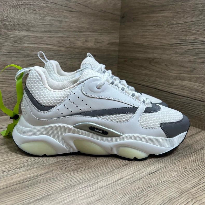 Dior Dior B22 silver white sneakers Size US 5 / EU 37 - 3 Thumbnail
