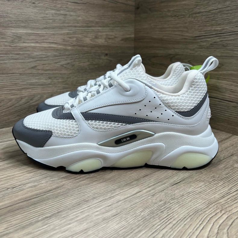 Dior Dior B22 silver white sneakers Size US 5 / EU 37 - 2 Thumbnail