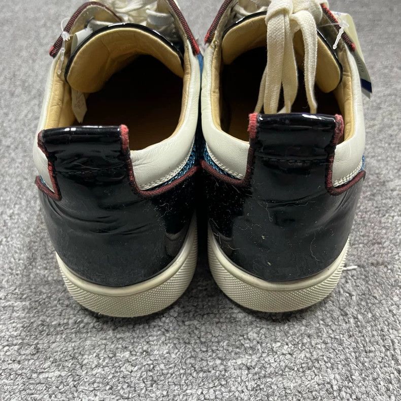 Christian Louboutin christian louboutin black white sneakers Size US 12 / EU 45 - 3 Thumbnail