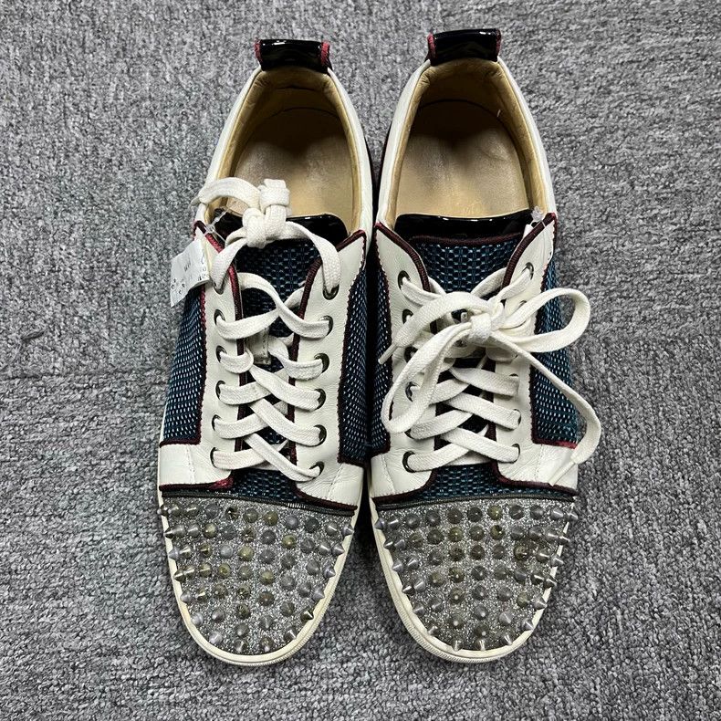Christian Louboutin christian louboutin black white sneakers Size US 12 / EU 45 - 2 Thumbnail