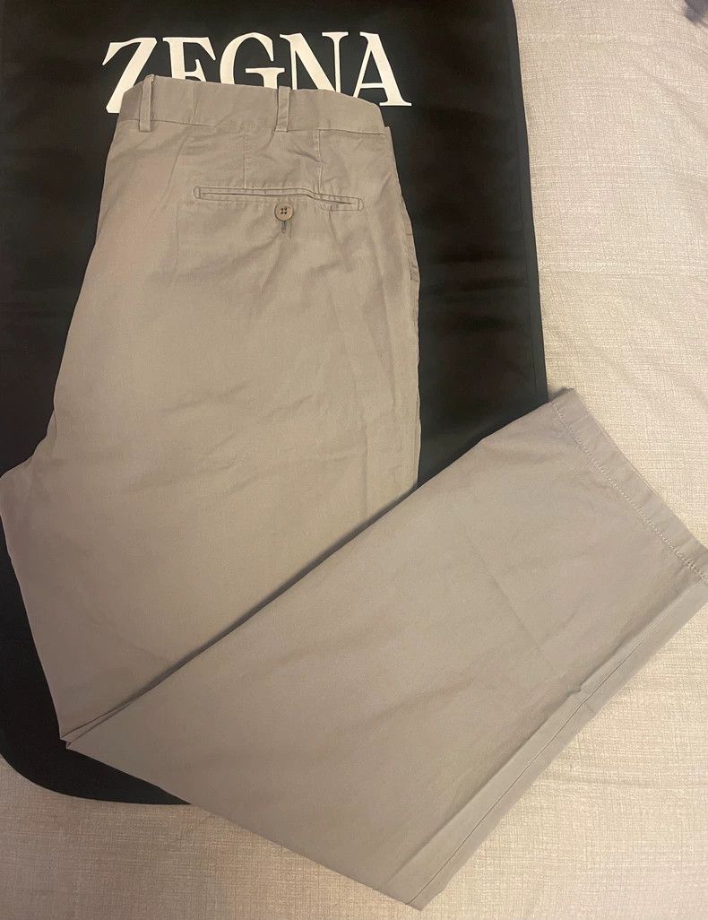Ermenegildo Zegna Ermenegildo Zegna Men's Gray Casual Pants Size US 44 / EU 60 - 2 Thumbnail