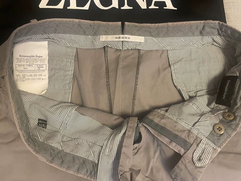 Ermenegildo Zegna Ermenegildo Zegna Men's Gray Casual Pants Size US 44 / EU 60 - 5 Thumbnail