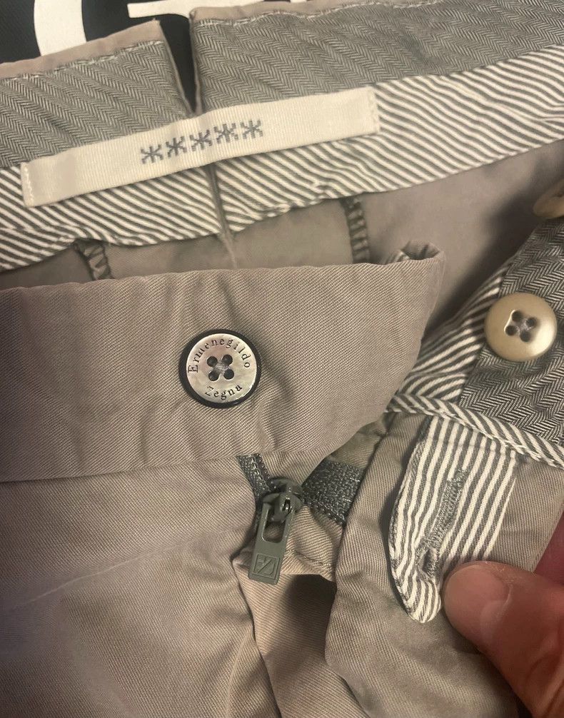 Ermenegildo Zegna Ermenegildo Zegna Men's Gray Casual Pants Size US 44 / EU 60 - 6 Thumbnail