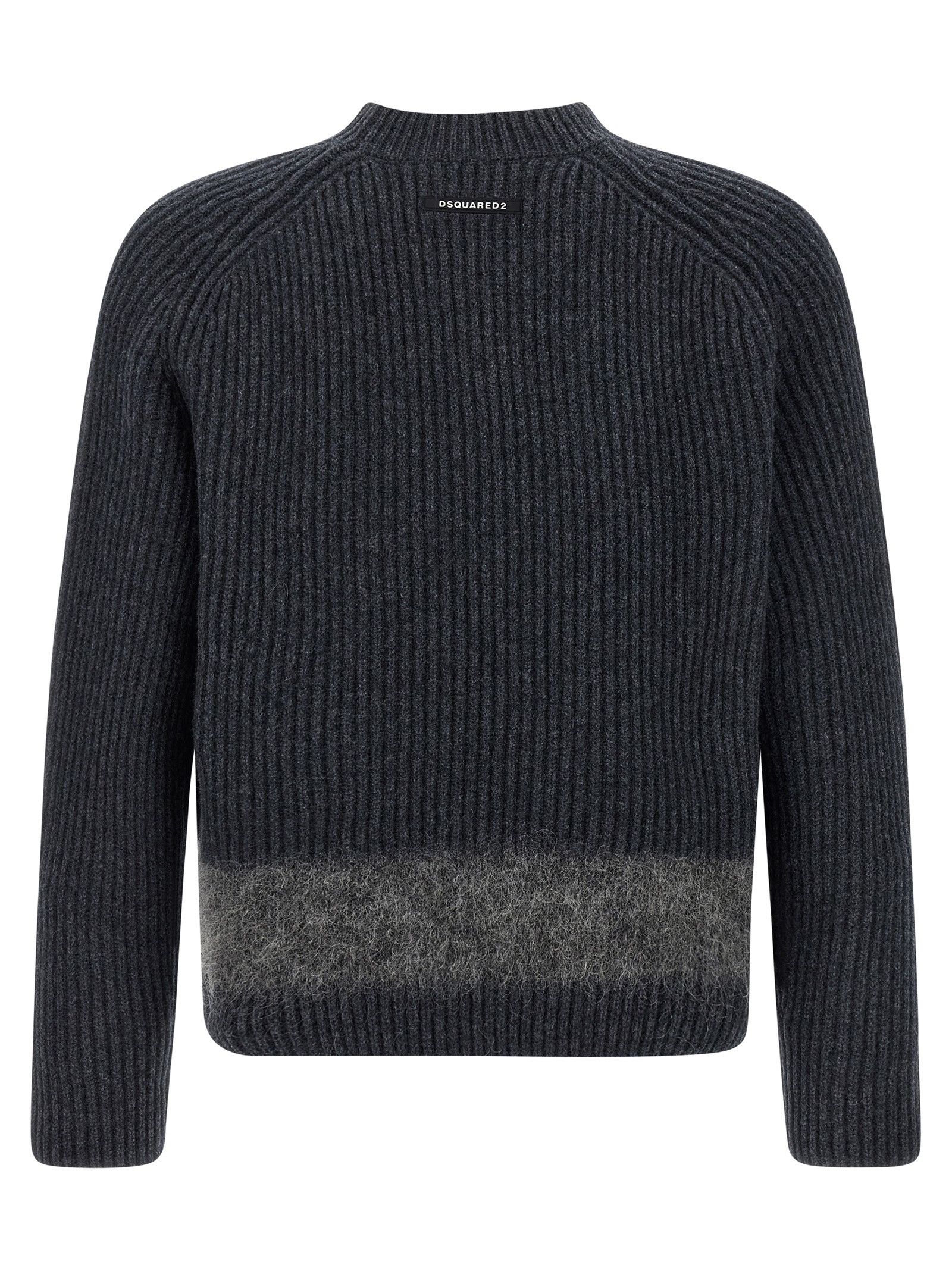 Dsquared2 Carded Wool Insert Sweater Size US M / EU 48-50 / 2 - 2 Thumbnail