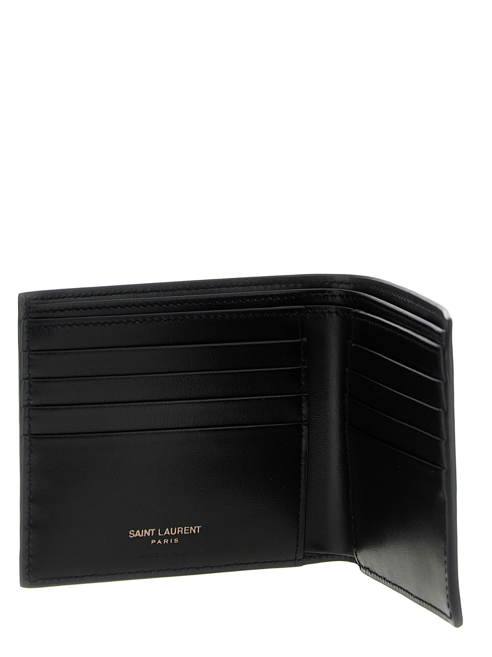 Saint Laurent Paris Logo Leather Wallet Size ONE SIZE - 3 Thumbnail