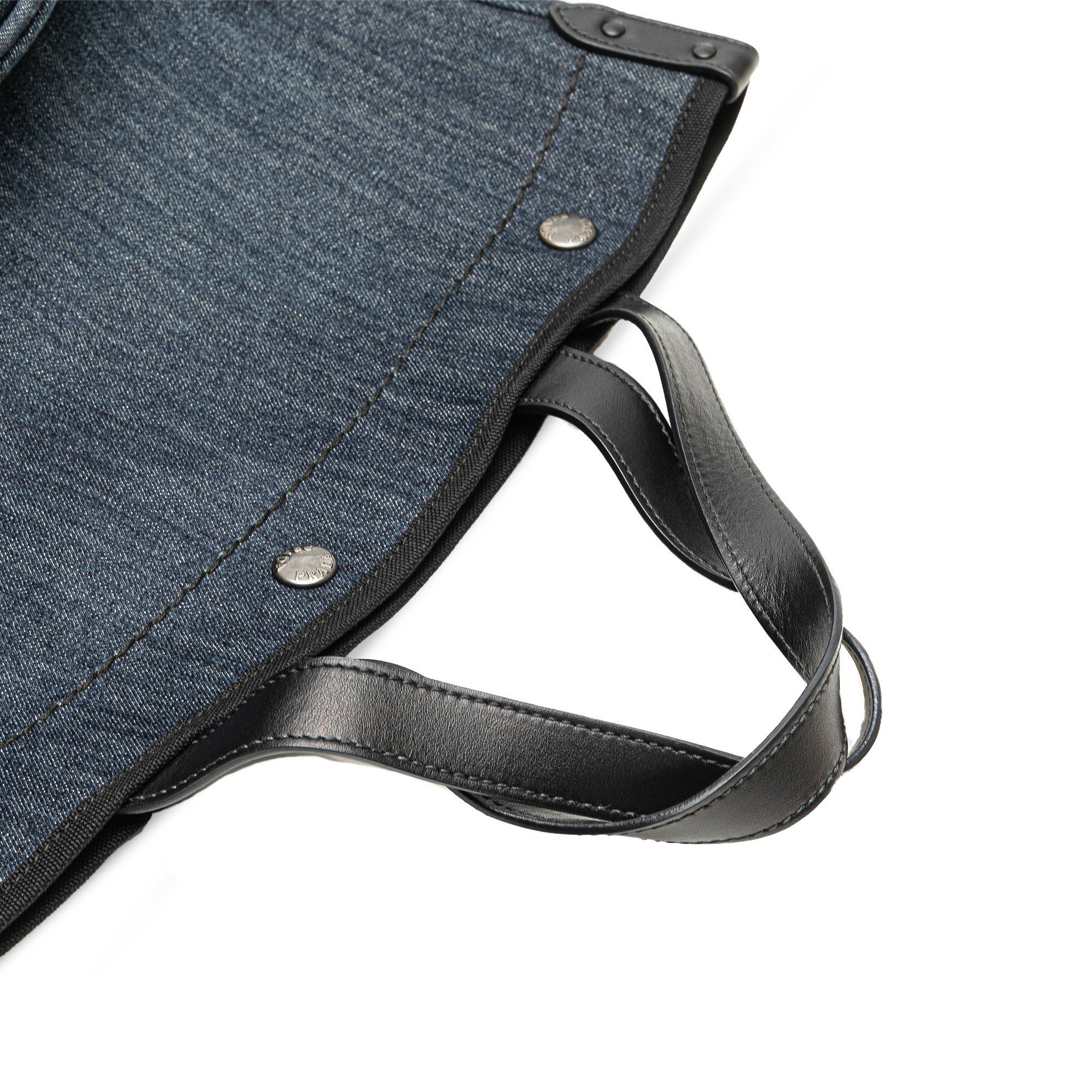 Prada Prada Denim Logo Satchel Size ONE SIZE - 10 Thumbnail