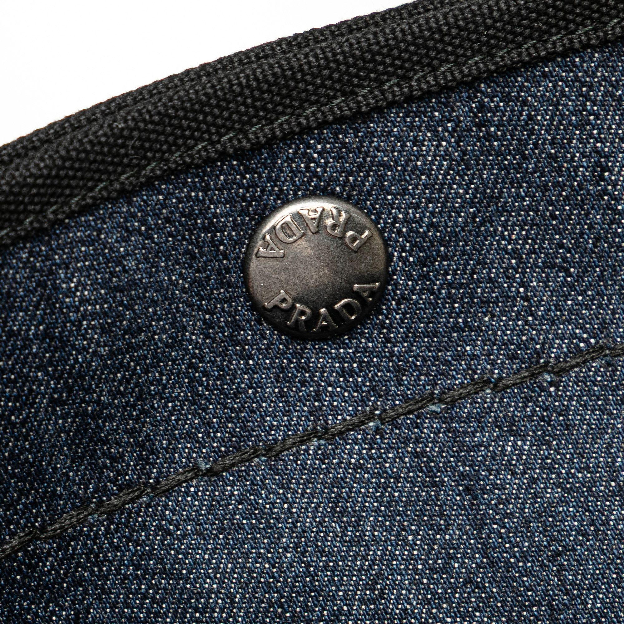 Prada Prada Denim Logo Satchel Size ONE SIZE - 7 Thumbnail