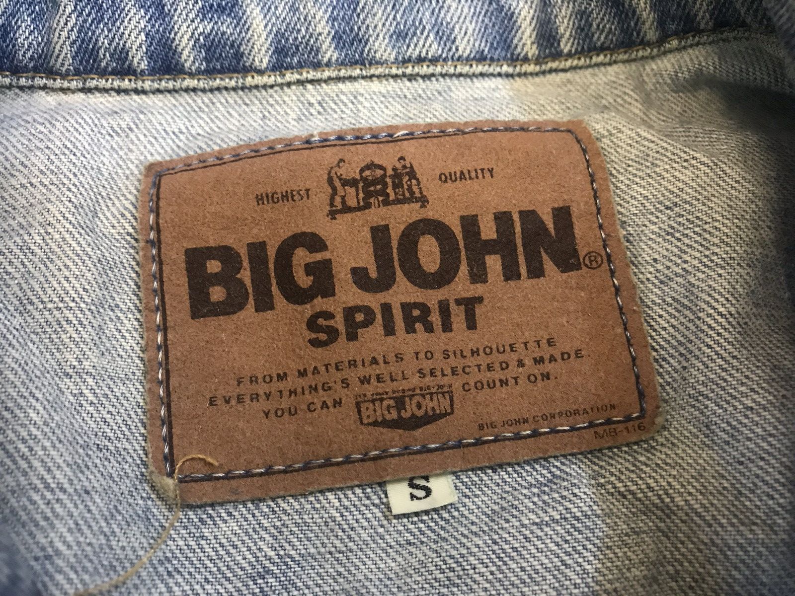 Big John × Vintage Vintage Big John Denim Spirit Size US S / EU 44-46 / 1 - 2 Thumbnail
