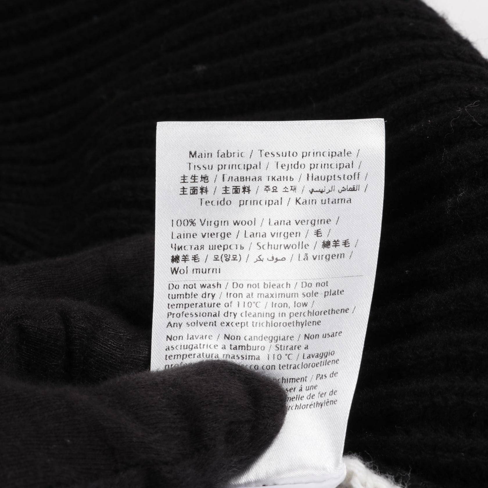 Valentino Valentino Valentino VLTN logo Wool Poncho Natural Material Outerwear UB3KSA055TK Size ONE SIZE - 5 Thumbnail