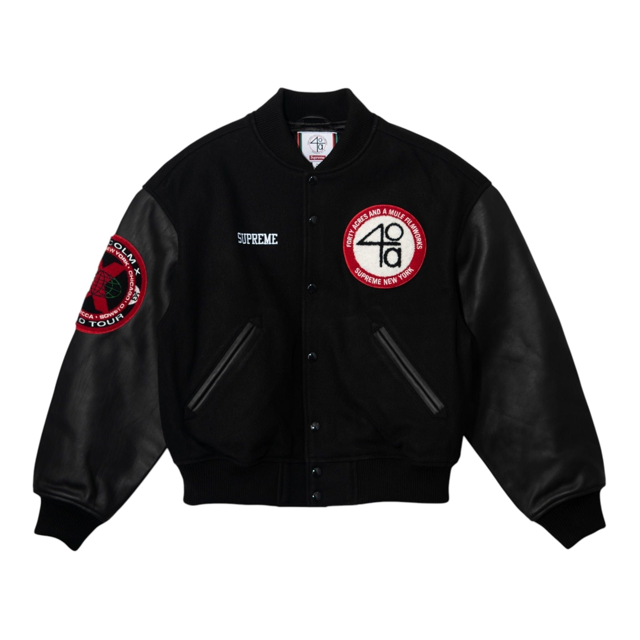 バーシティー ファッション Supreme 15AW Wool Varsity Crew Jacket L