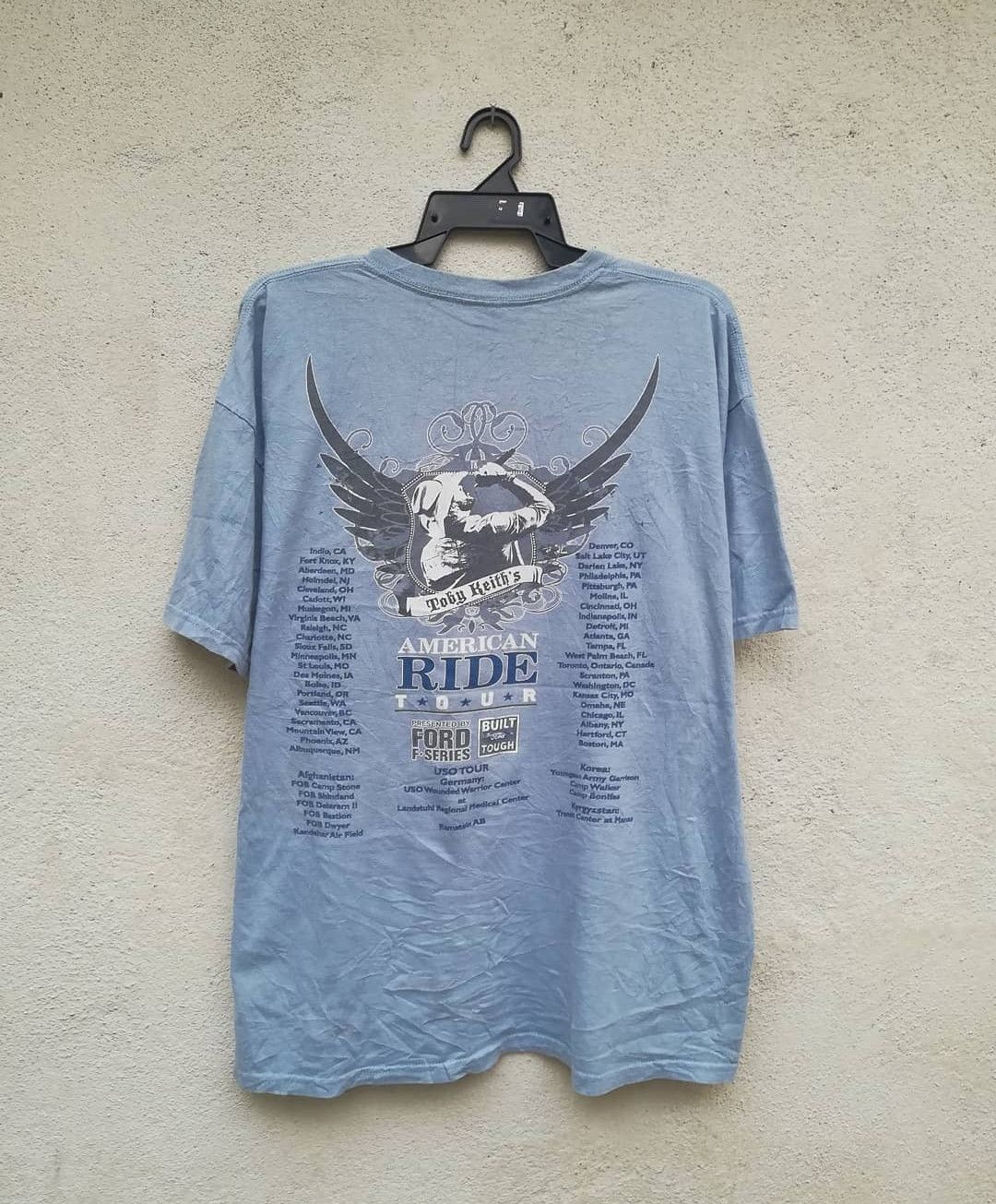Band Tees × Vintage Artist Toby Keiths America Ride Tour Size US XL / EU 56 / 4 - 2 Thumbnail