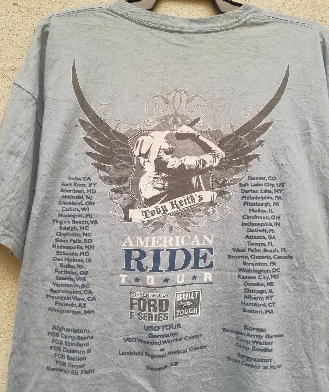 Band Tees × Vintage Artist Toby Keiths America Ride Tour Size US XL / EU 56 / 4 - 5 Thumbnail