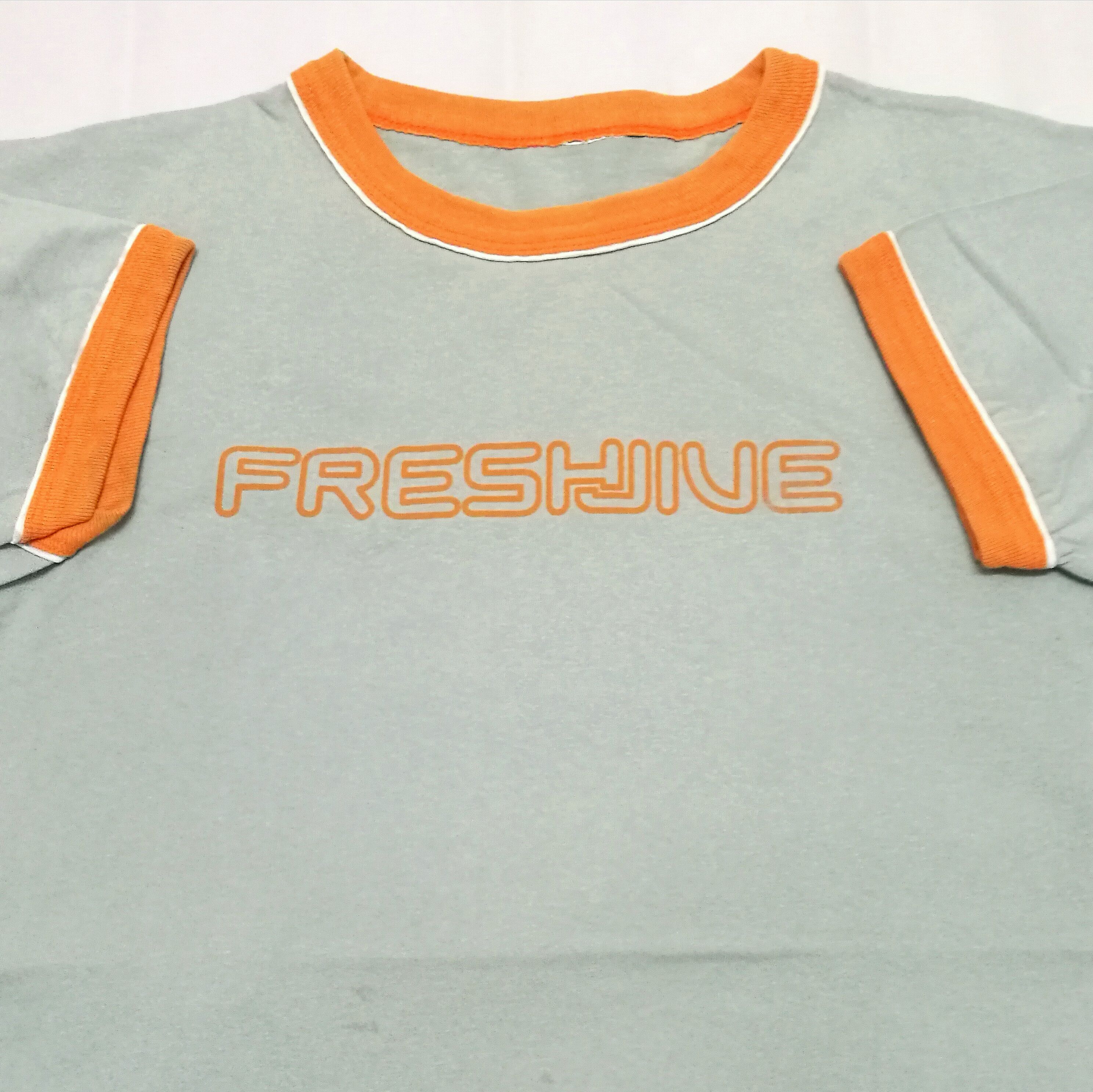 Freshjive Rare! Vintage 90s FRESHJIVE spellout ringer t shirt 