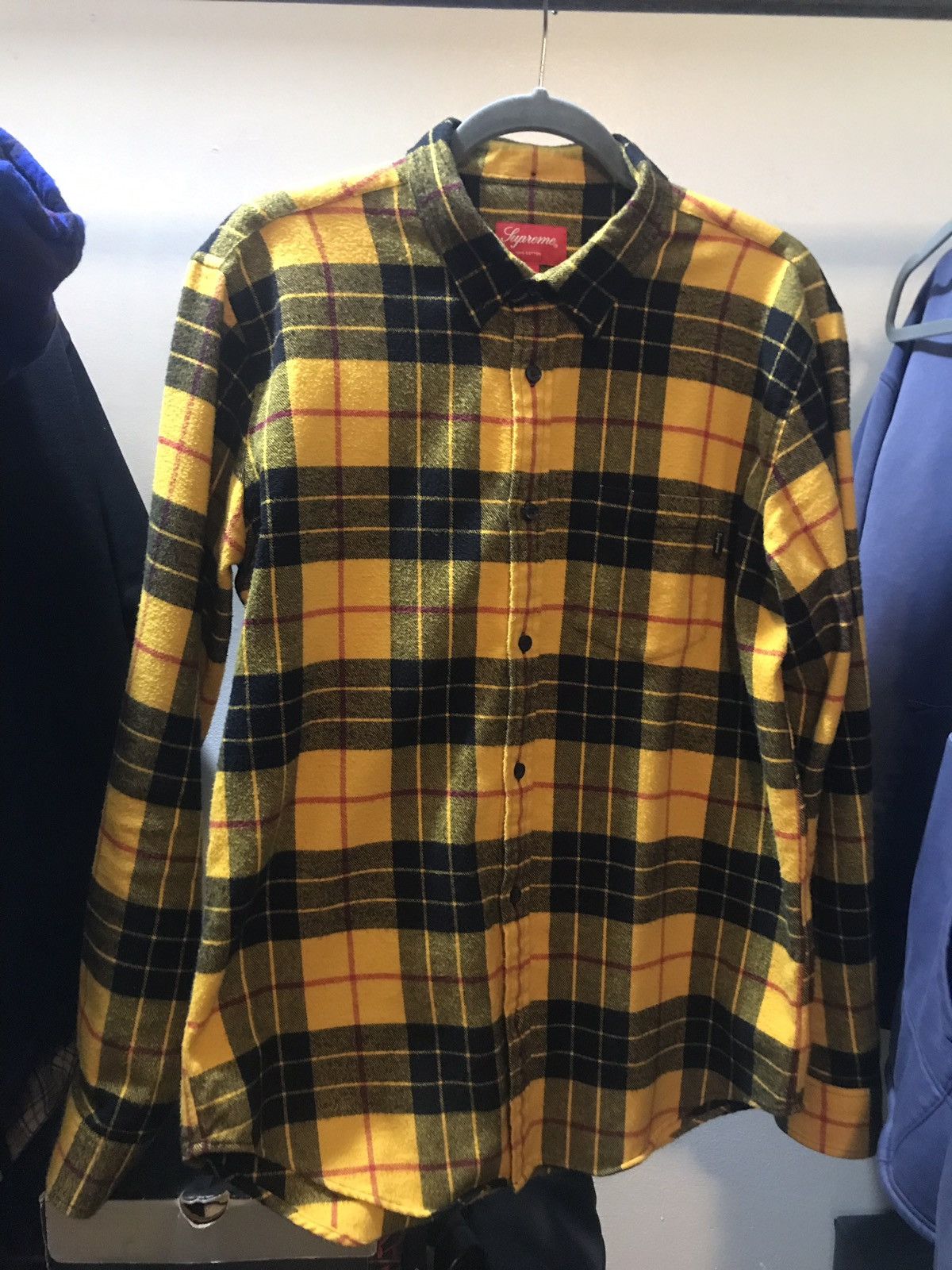 Supreme Yellow Tartan Flannel (As Seen On Asap Rocky) | Grailed