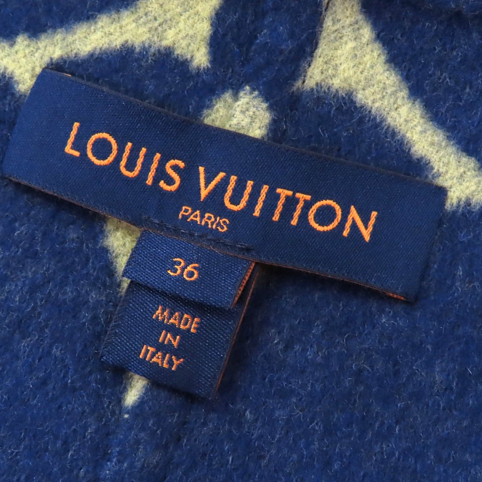 Louis Vuitton Louis Vuitton Louis Vuitton Monogram Wool Coat Leather Outerwear Size ONE SIZE - 8 Thumbnail