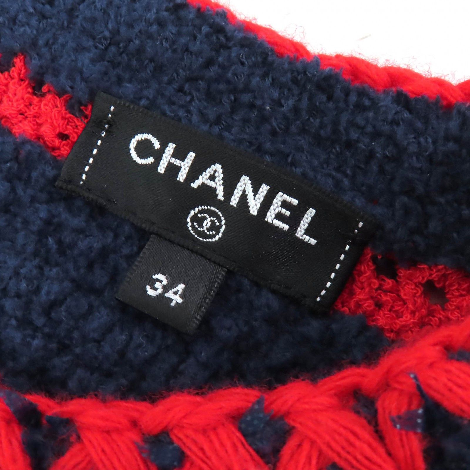 Chanel Chanel Chanel COCO Mark Button Knit Top Cotton Tops P70326 Size ONE SIZE - 5 Thumbnail