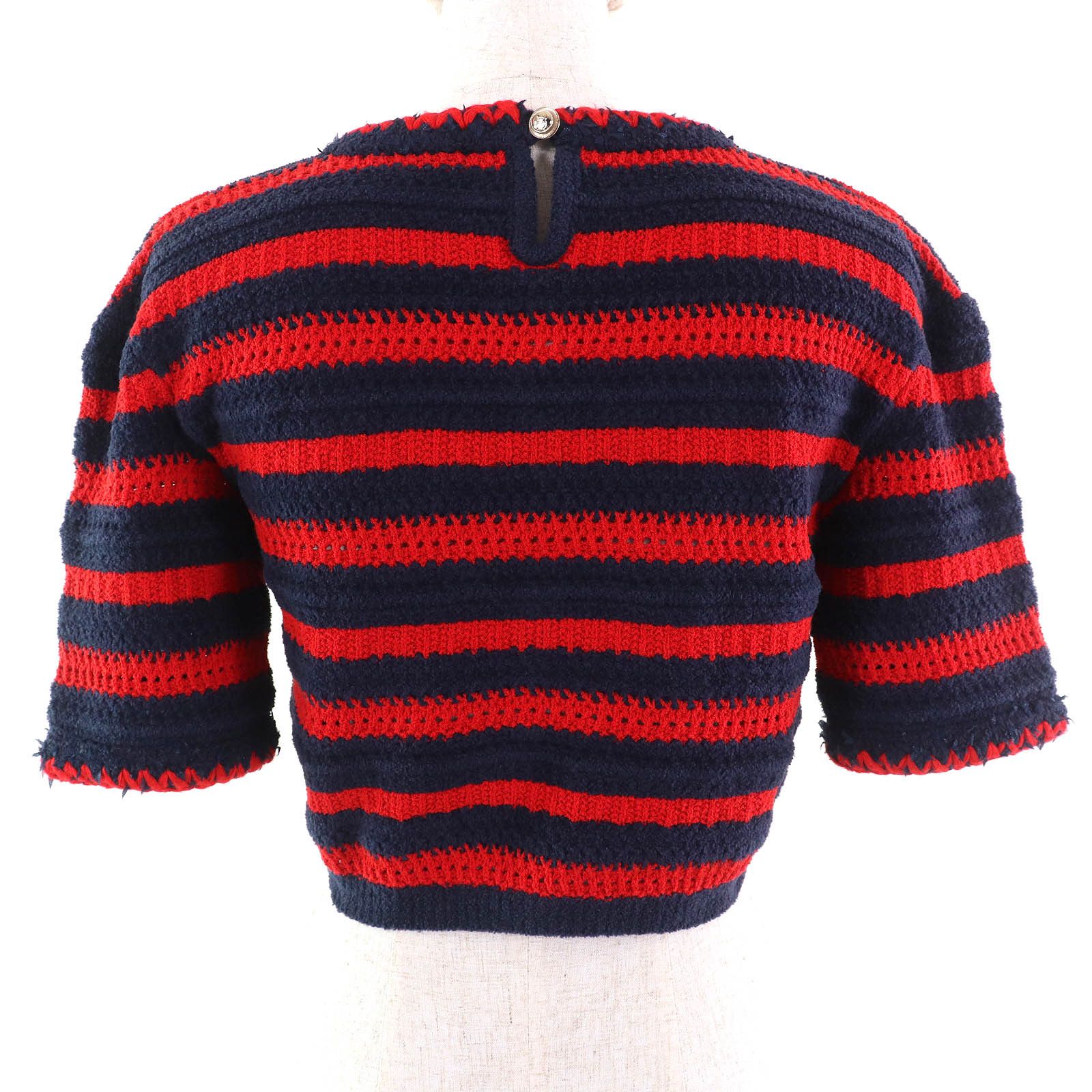 Chanel Chanel Chanel COCO Mark Button Knit Top Cotton Tops P70326 Size ONE SIZE - 3 Thumbnail