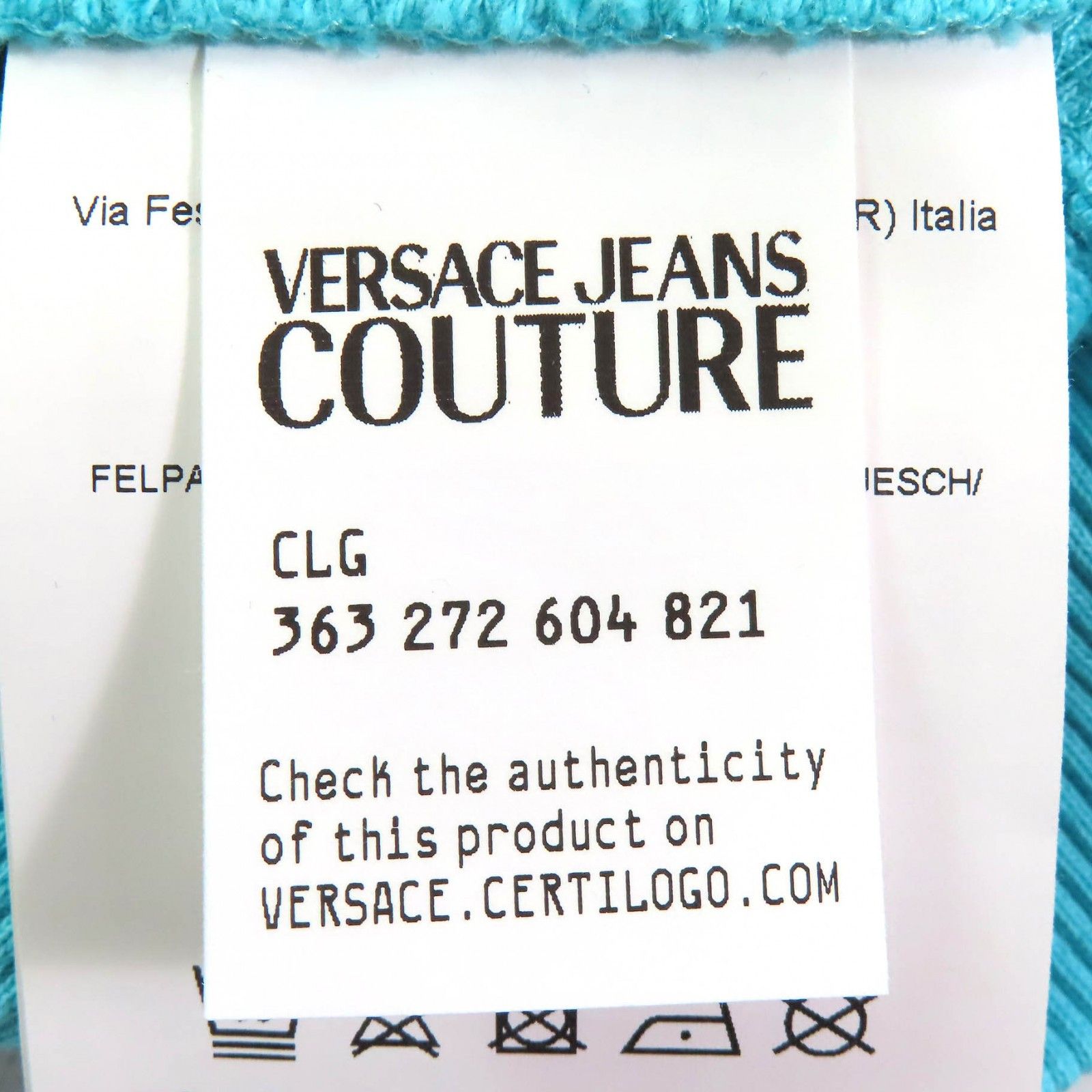 Versace Versace Versace Jeans Couture Logo Sequined Cotton Hoodie Cotton Sweatshirts & Hoodies DUTY FREE for USA Size ONE SIZE - 8 Thumbnail