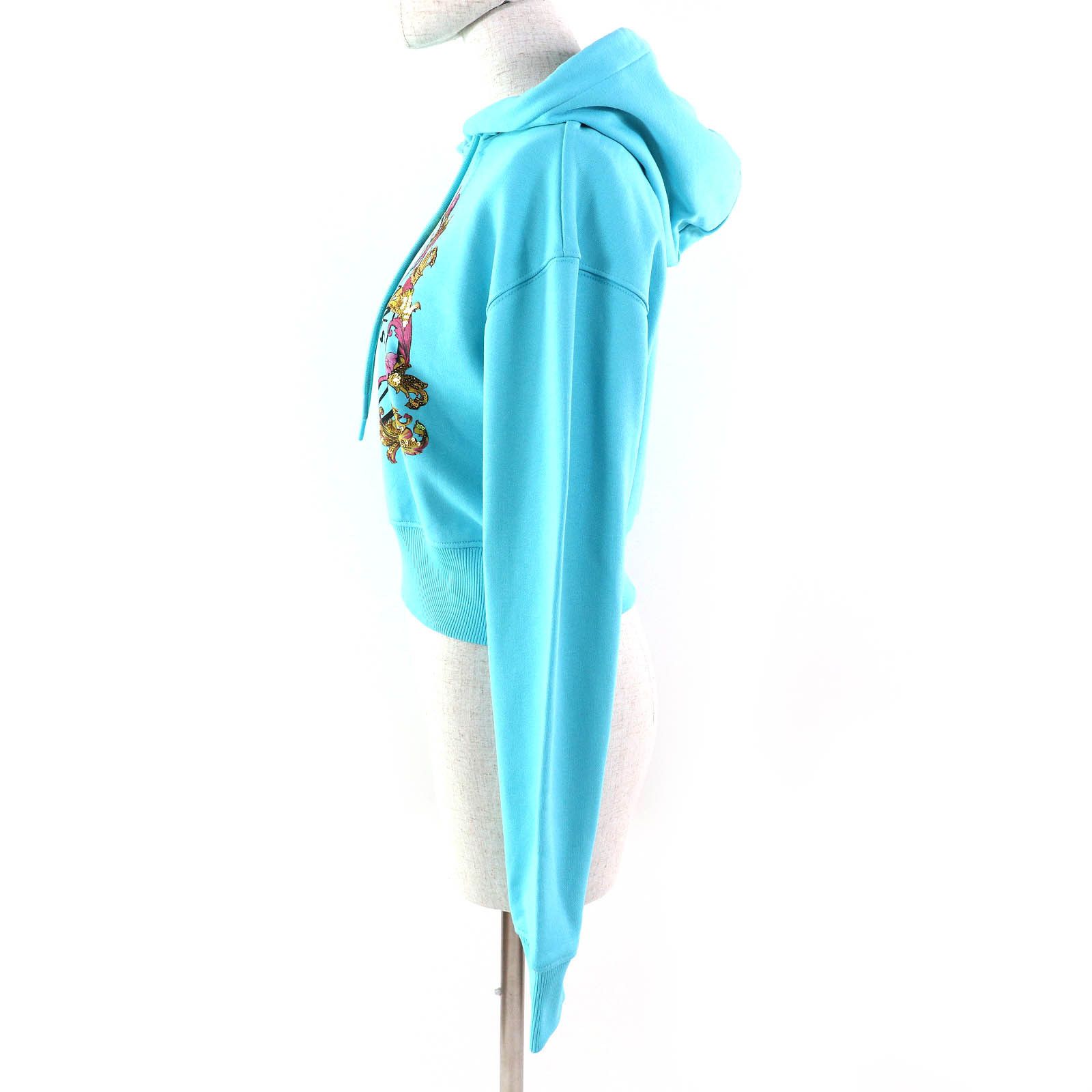 Versace Versace Versace Jeans Couture Logo Sequined Cotton Hoodie Cotton Sweatshirts & Hoodies DUTY FREE for USA Size ONE SIZE - 2 Thumbnail