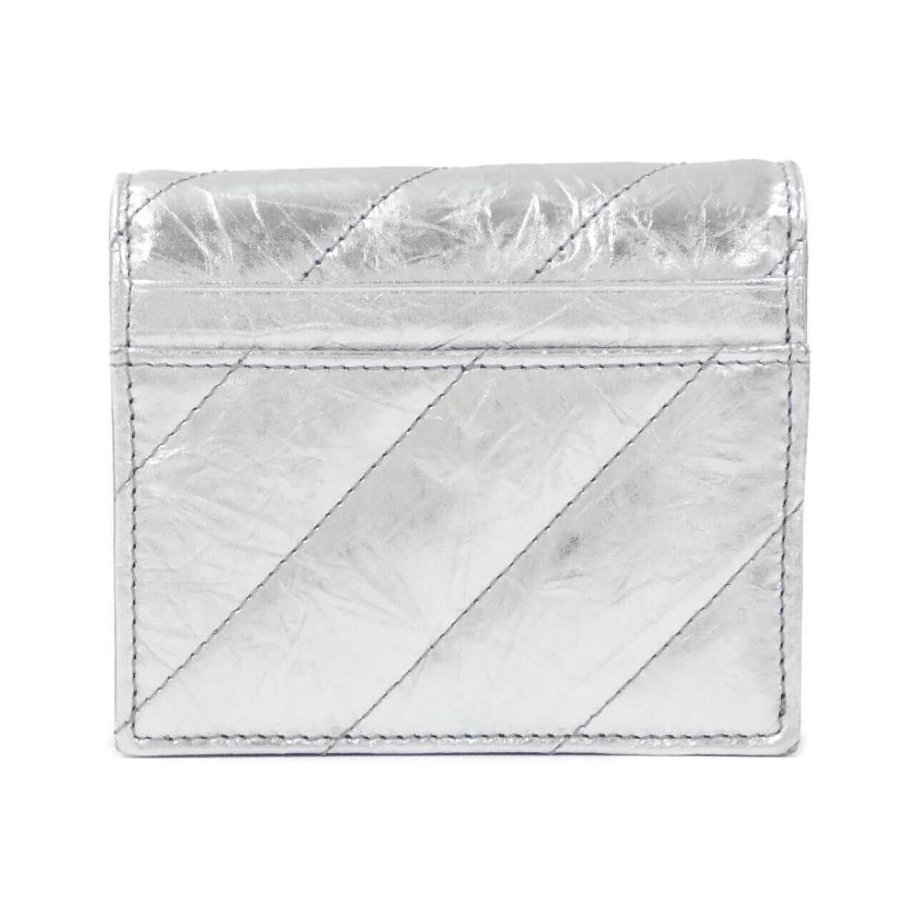 Balenciaga Balenciaga Balenciaga Crush Calfskin Wallet Leather Short Wallet 766461 210IW Size ONE SIZE - 2 Thumbnail