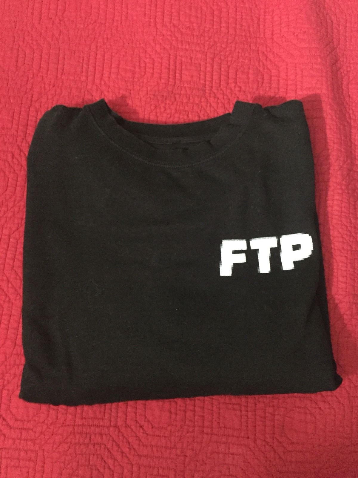 Fuck The Population FTP Pixel Logo Crewneck Grailed