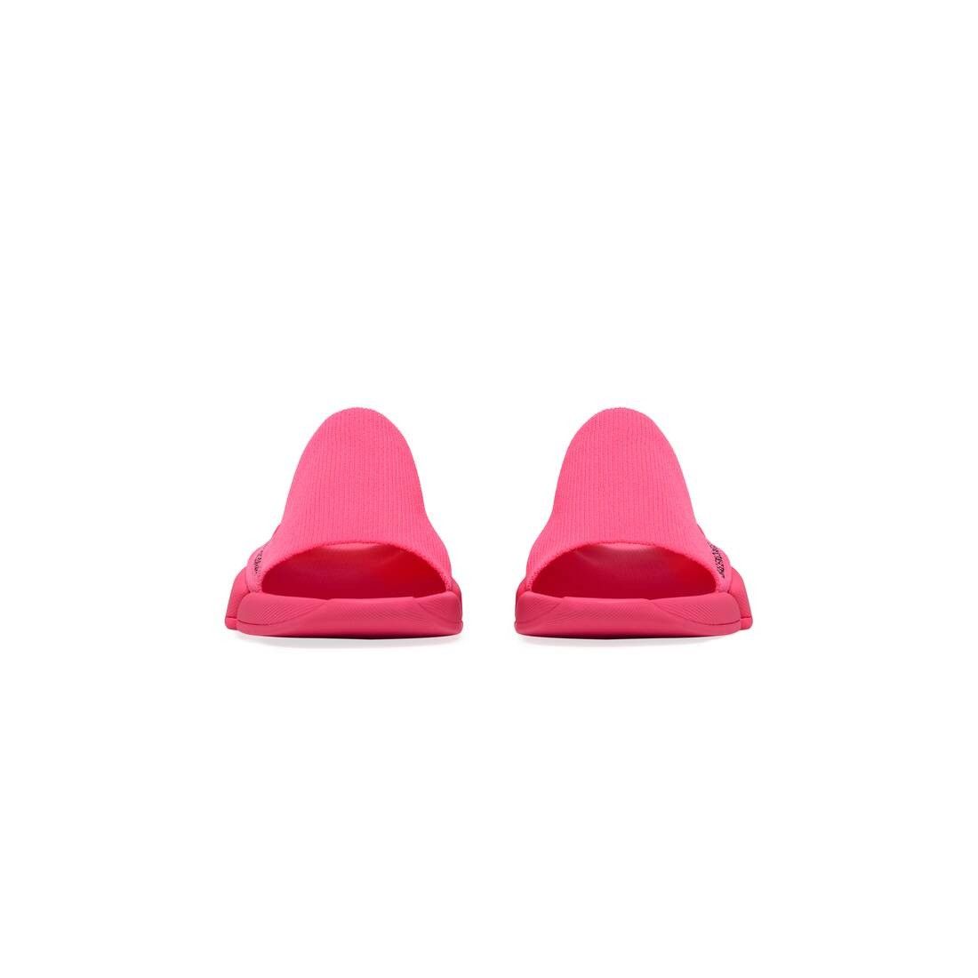 Balenciaga Women's Speed 2.0 Recycled Knit Slide Sandal in Fluo Pink Size US 7 / IT 37 - 3 Thumbnail