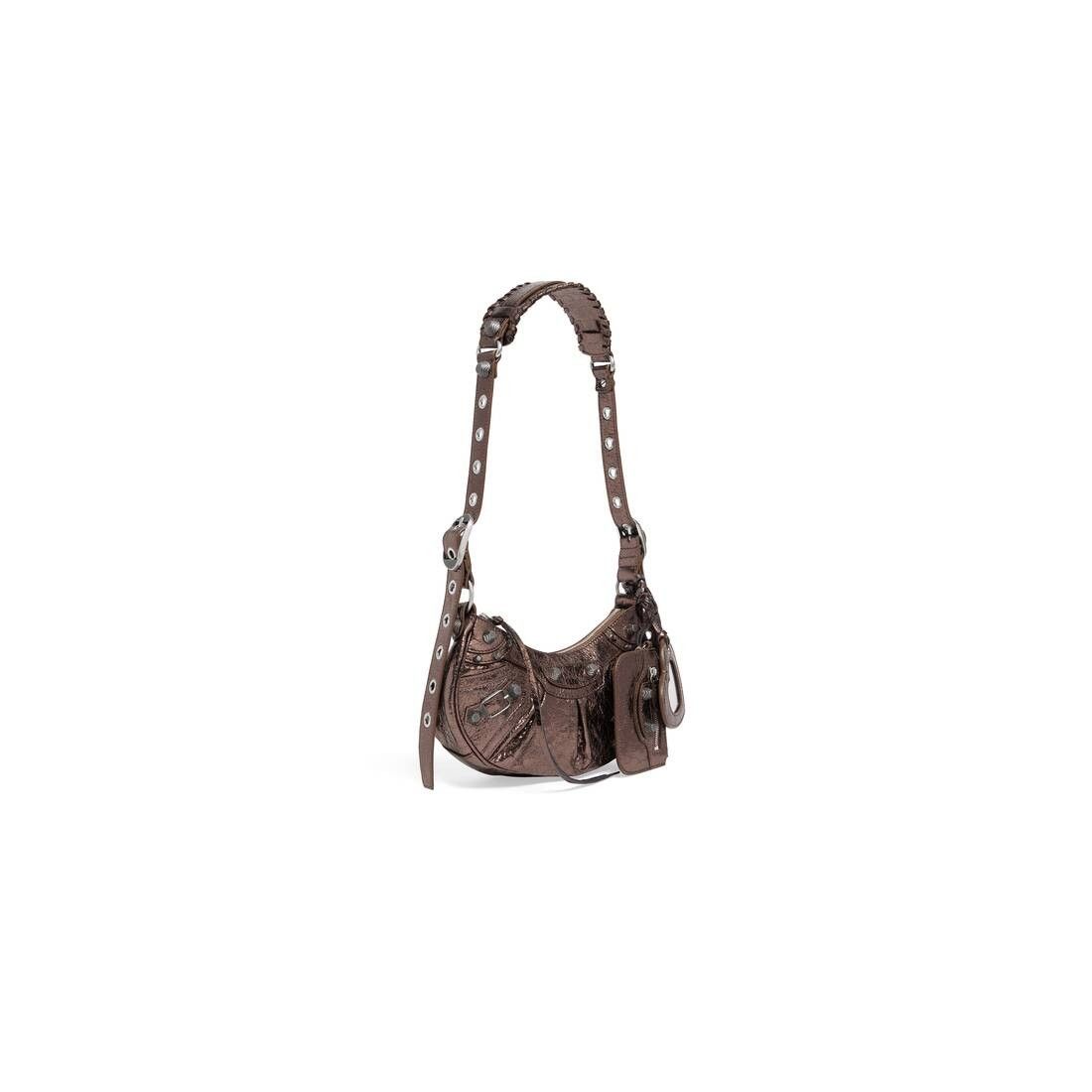 Balenciaga le cagole xs shoulder bag metallized in bronze Size ONE SIZE - 2 Thumbnail