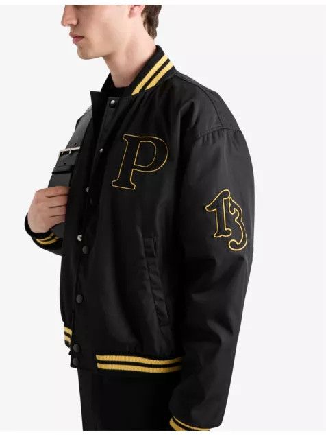Prada Re-Nylon brand-appliqué shell bomber jacket Size US S / EU 44-46 / 1 - 2 Thumbnail
