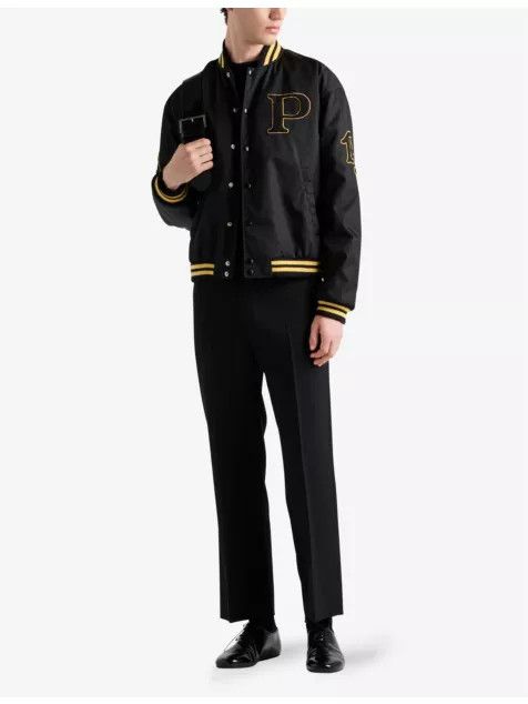 Prada Re-Nylon brand-appliqué shell bomber jacket Size US XL / EU 56 / 4 - 3 Thumbnail