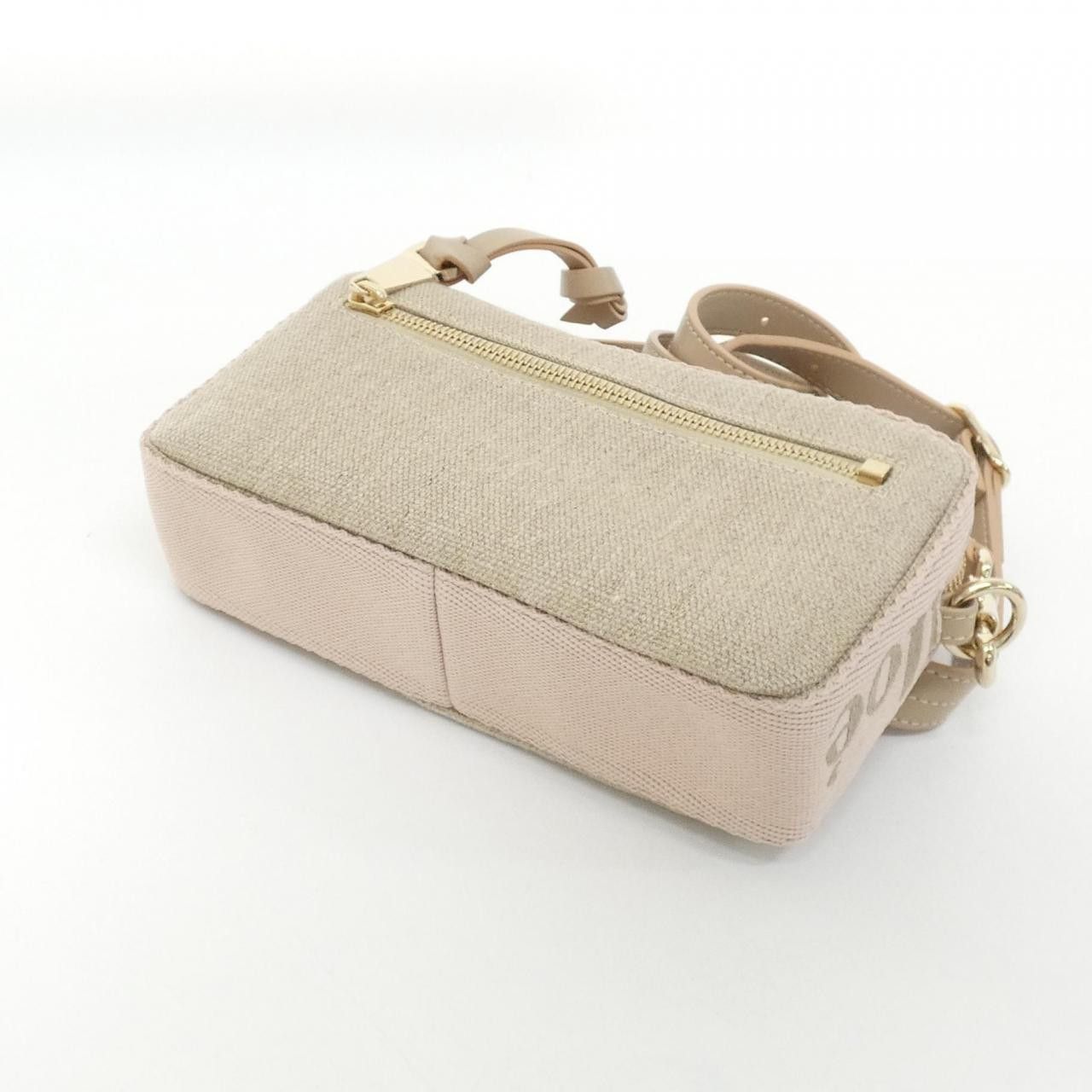 Chloe Chloe Chloé Woody Linen Canvas Calf Waist Bag Canvas Belt Bag CHC23AS432 L13 Size ONE SIZE - 3 Thumbnail