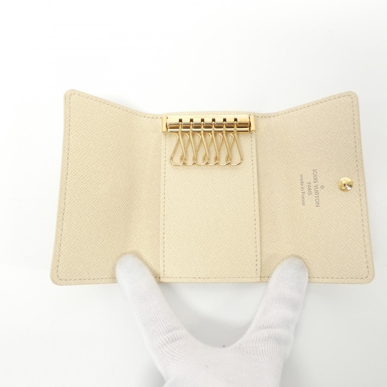 Louis Vuitton Louis Vuitton Louis Vuitton Multicles Damier Azur Key Case Canvas Key case N61745 Size ONE SIZE - 5 Thumbnail