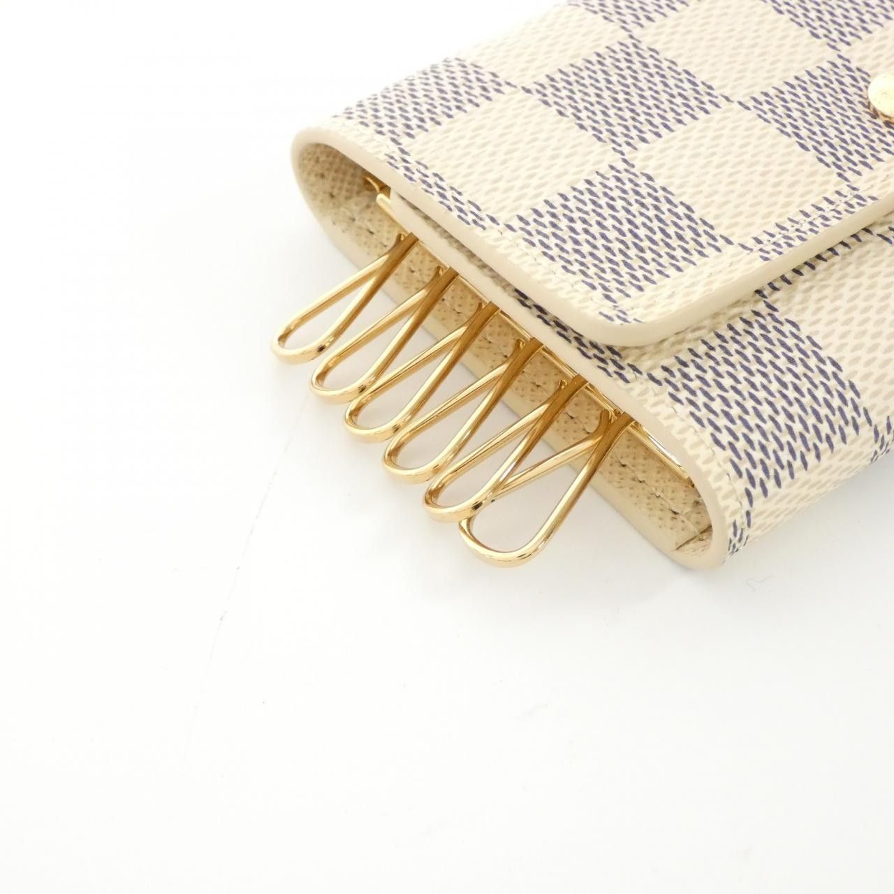 Louis Vuitton Louis Vuitton Louis Vuitton Multicles Damier Azur Key Case Canvas Key case N61745 Size ONE SIZE - 2 Thumbnail