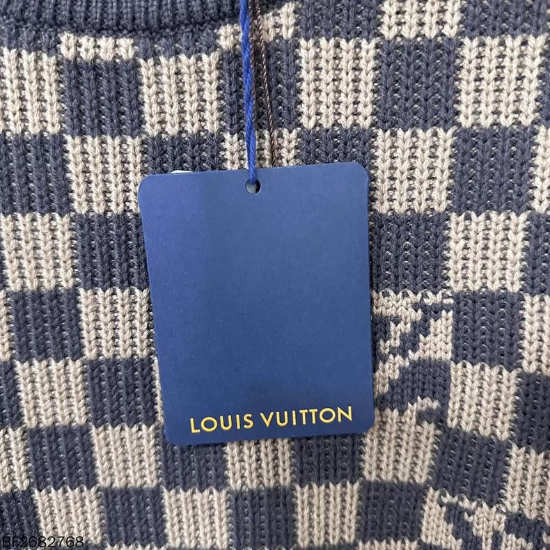 Louis Vuitton Louis Vuitton checkered knit sweater Size US XL / EU 56 / 4 - 4 Thumbnail