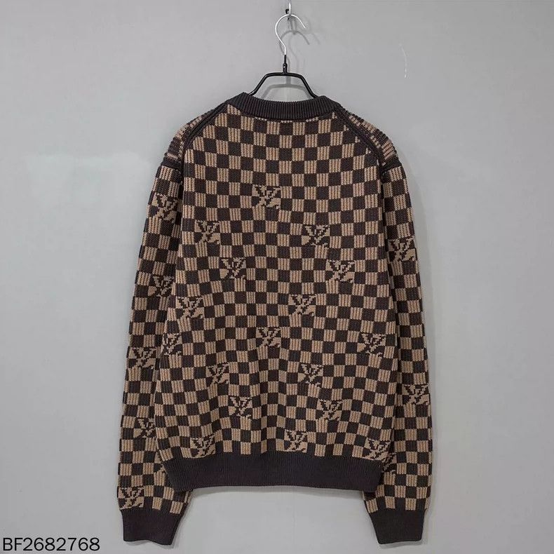 Louis Vuitton Louis Vuitton checkered knit sweater Size US XL / EU 56 / 4 - 3 Thumbnail