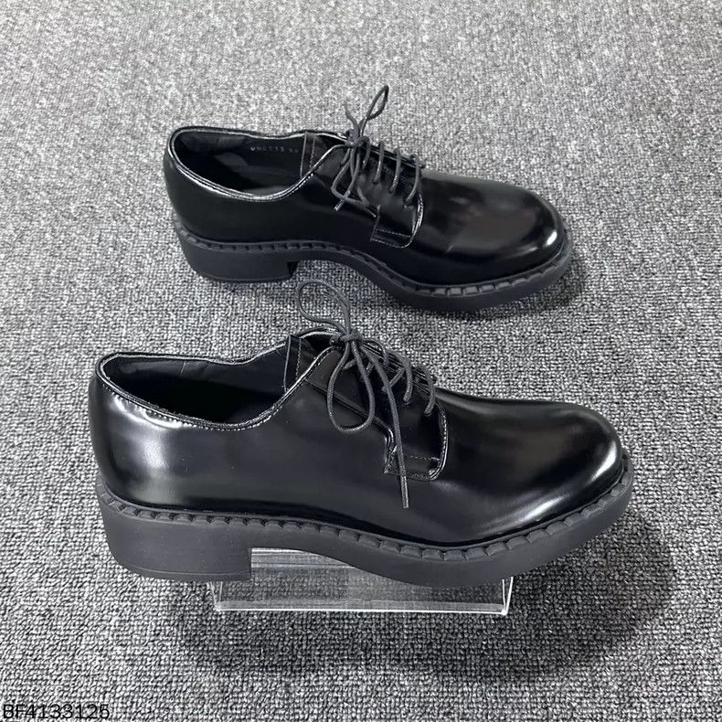 Prada prada lace-up thick - soled loafers Size US 5 / EU 37 - 4 Thumbnail