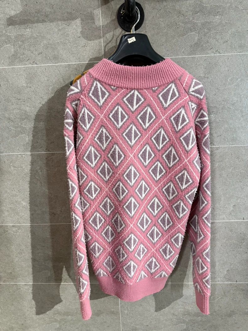 Dior dior pink geometric pattern sweater Size US M / EU 48-50 / 2 - 4 Thumbnail