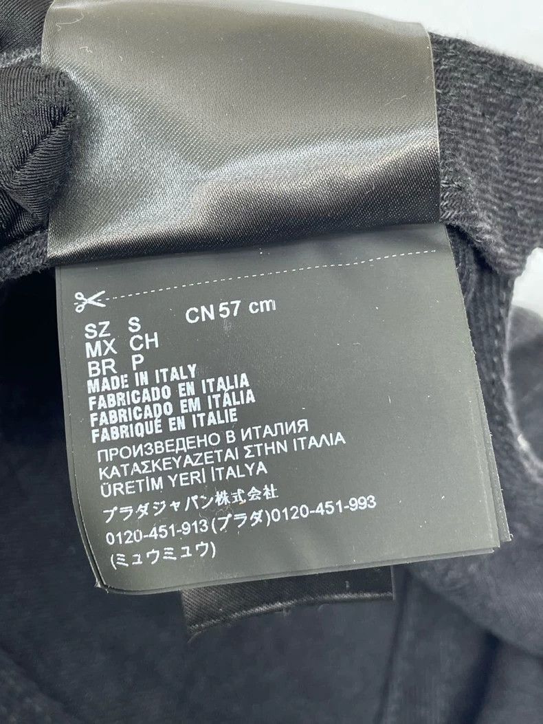 Miu Miu MiuMiu gray black patch logo baseball cap Size ONE SIZE - 5 Thumbnail