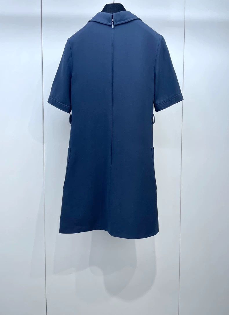 Gucci gucci blue short sleeve dress Size US 36 / EU 52 - 2 Thumbnail