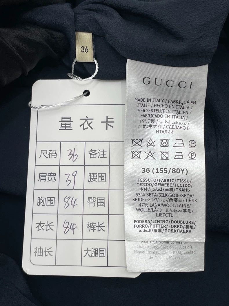Gucci gucci blue short sleeve dress Size US 36 / EU 52 - 8 Thumbnail