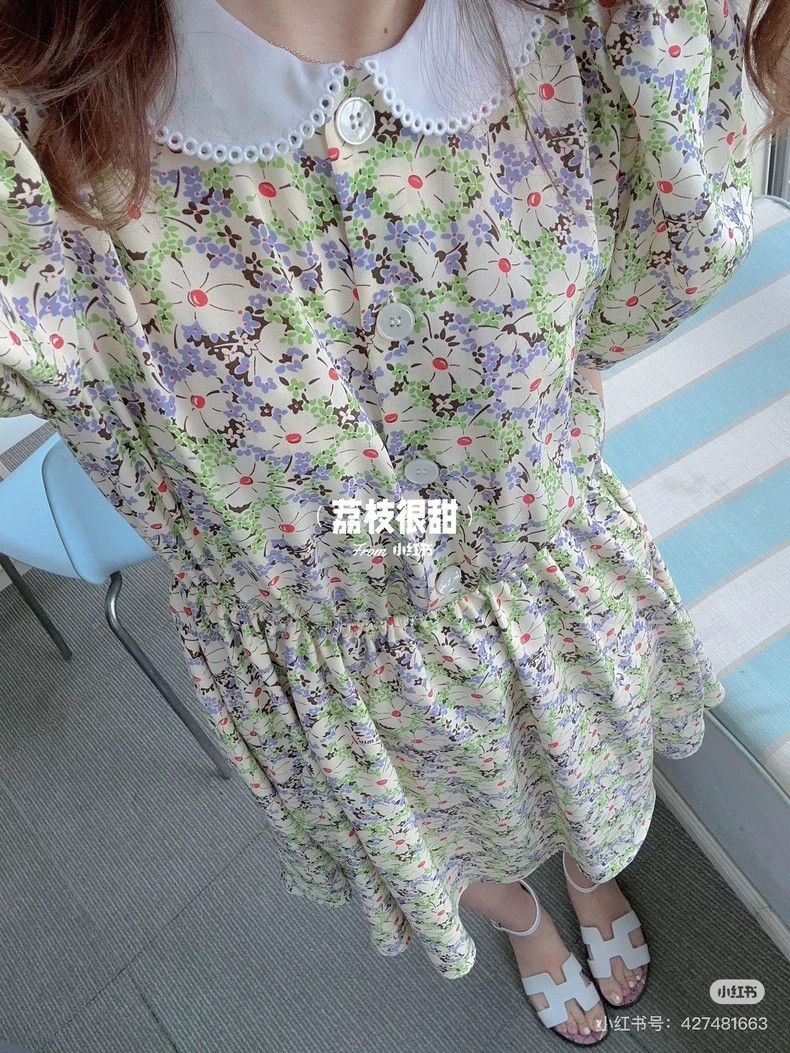 Miu Miu miumiu purple floral puff sleeve dress Size US 36 / EU 52 - 7 Thumbnail