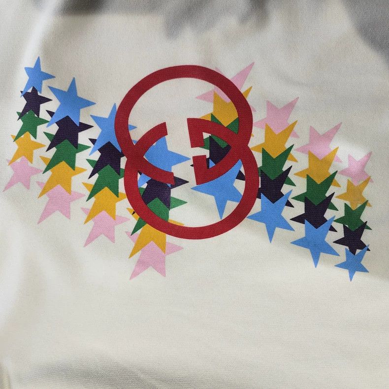 Gucci gucci xxl white star print sweatshirt Size US XXL / EU 58 / 5 - 4 Thumbnail