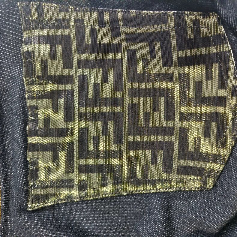 Fendi fendi pocket printed denim pants Size US 31 - 4 Thumbnail