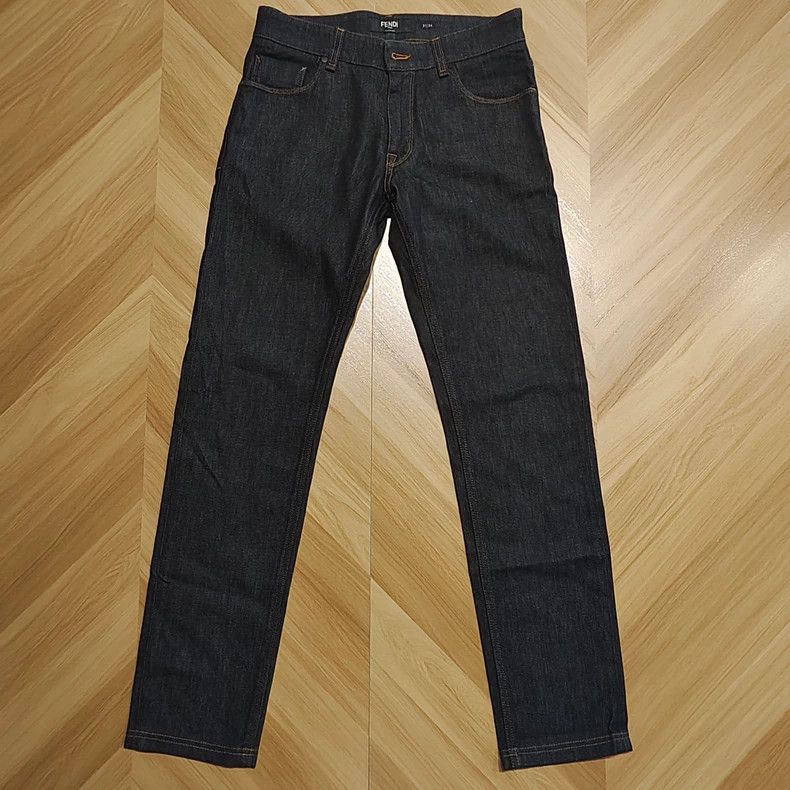 Fendi fendi pocket printed denim pants Size US 31 - 2 Thumbnail