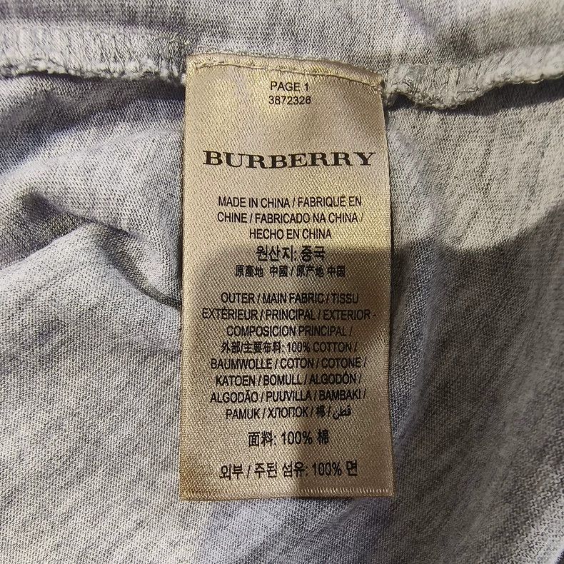 Burberry burberry gray short sleeve tee Size US L / EU 52-54 / 3 - 5 Thumbnail