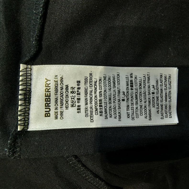 Burberry Burberry Black Embroidered Short Sleeve Size US L / EU 52-54 / 3 - 5 Thumbnail