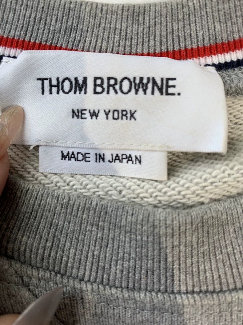 Thom Browne thom browne gray crew neck sweatshirt Size US S / EU 44-46 / 1 - 5 Thumbnail