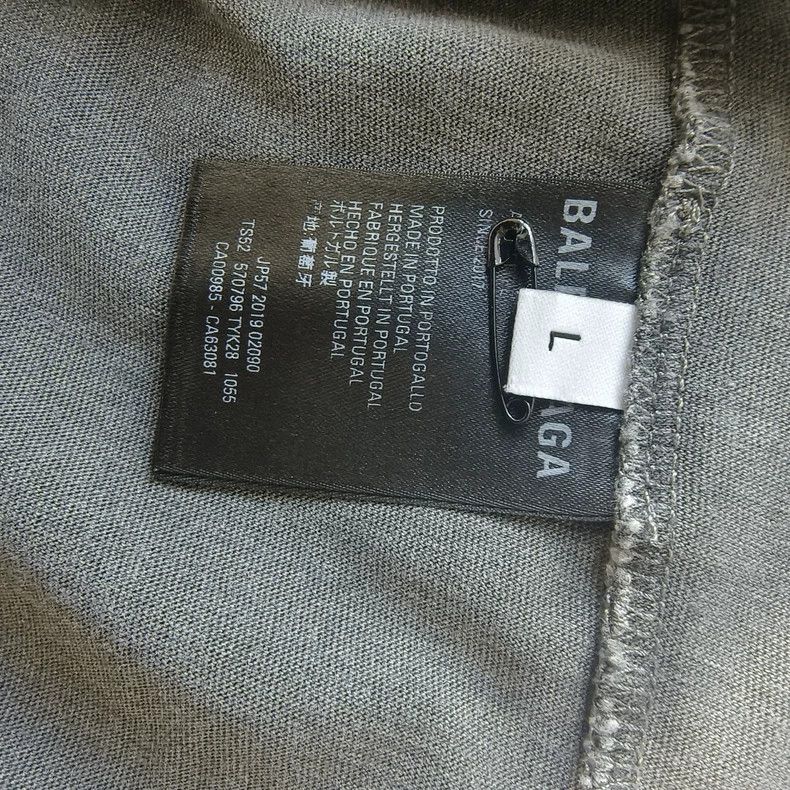 Balenciaga balenciaga washed short sleeve tee Size US L / EU 52-54 / 3 - 4 Thumbnail