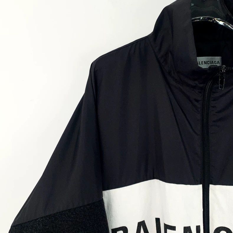 Balenciaga balenciaga black logo zip long sleeve jacket Size US S / EU 44-46 / 1 - 3 Thumbnail