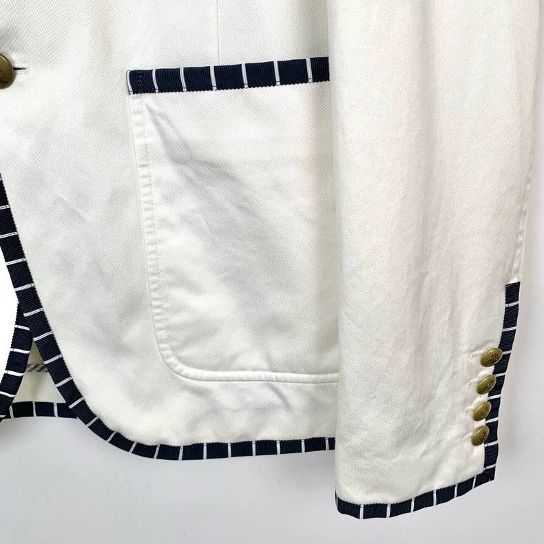 Moncler Moncler white striped trim blazer Size US XS / EU 42 / 0 - 4 Thumbnail